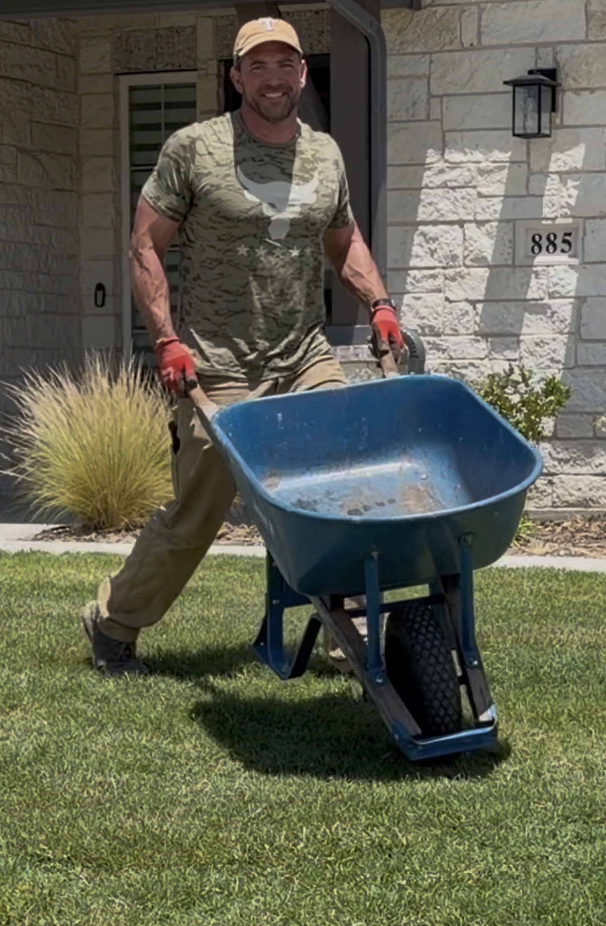 Chad Mills, founder of CM Home Services TX, on a job in Fort Worth